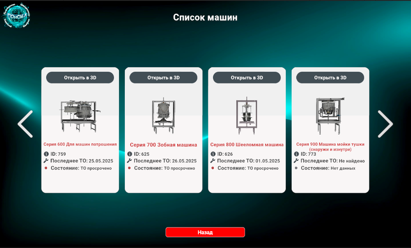 Список машин